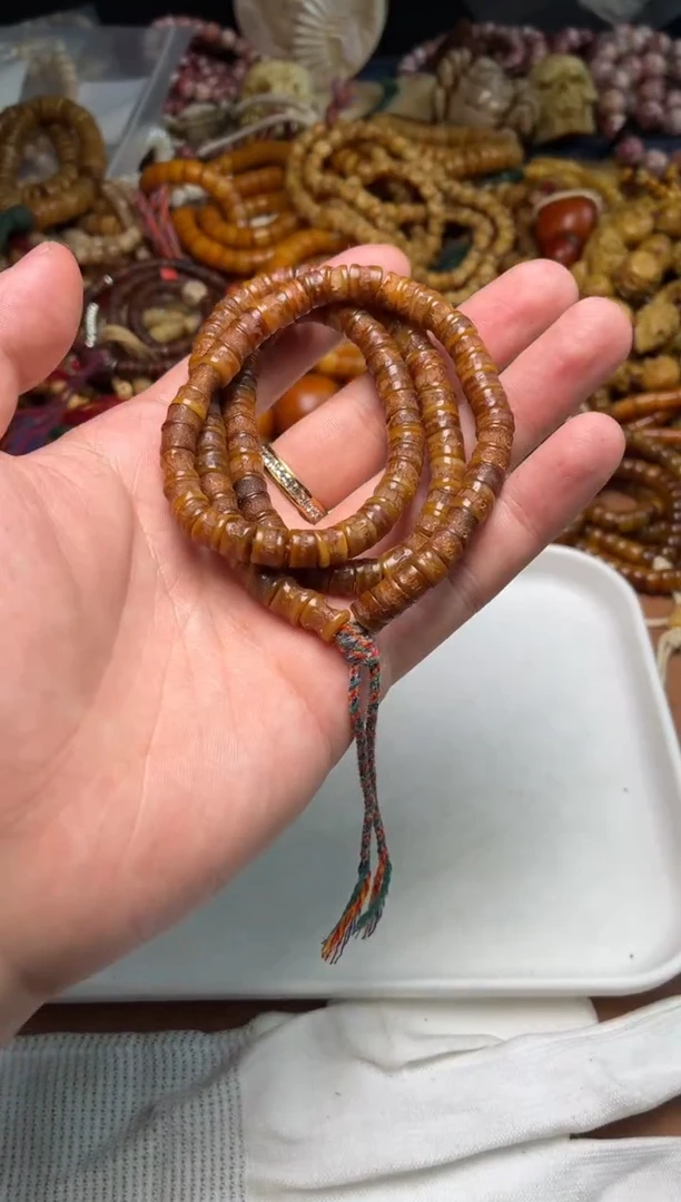 牛骨手串/手链G003 满髓嘎嘎 有棕裂