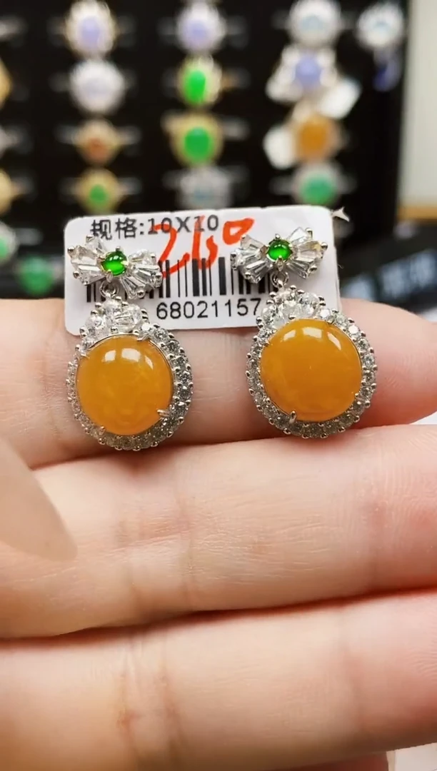 银S925镶嵌戒指翡翠0096