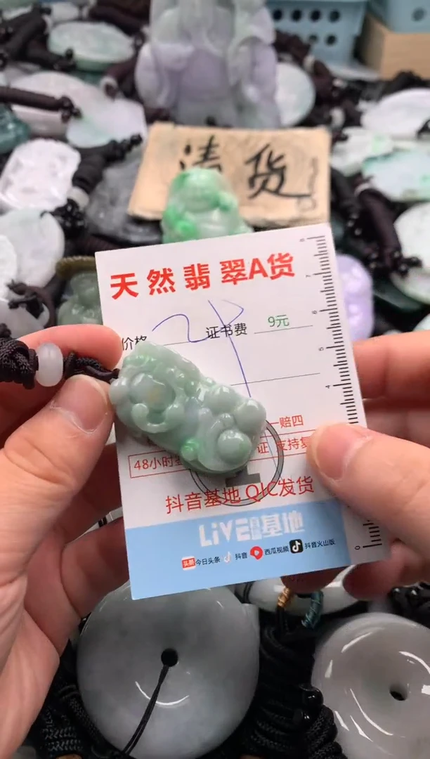 翡翠未镶嵌吊坠(不含链)1