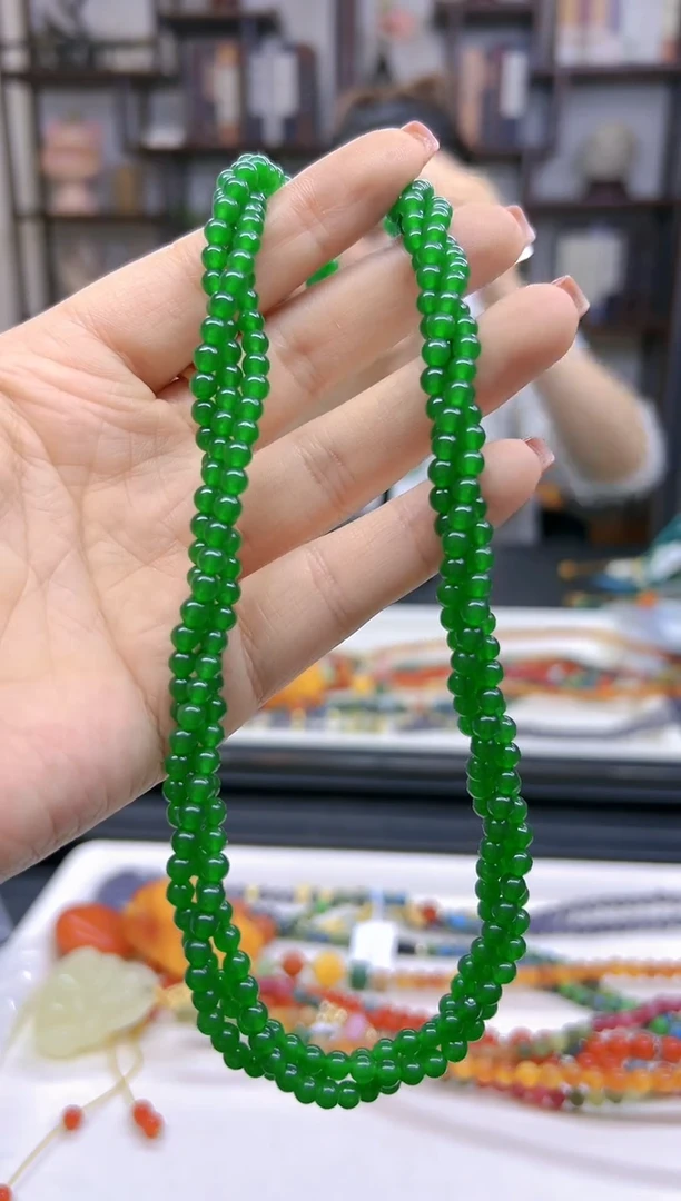 【闪购商品】翡翠项链未镶嵌DIY款X384