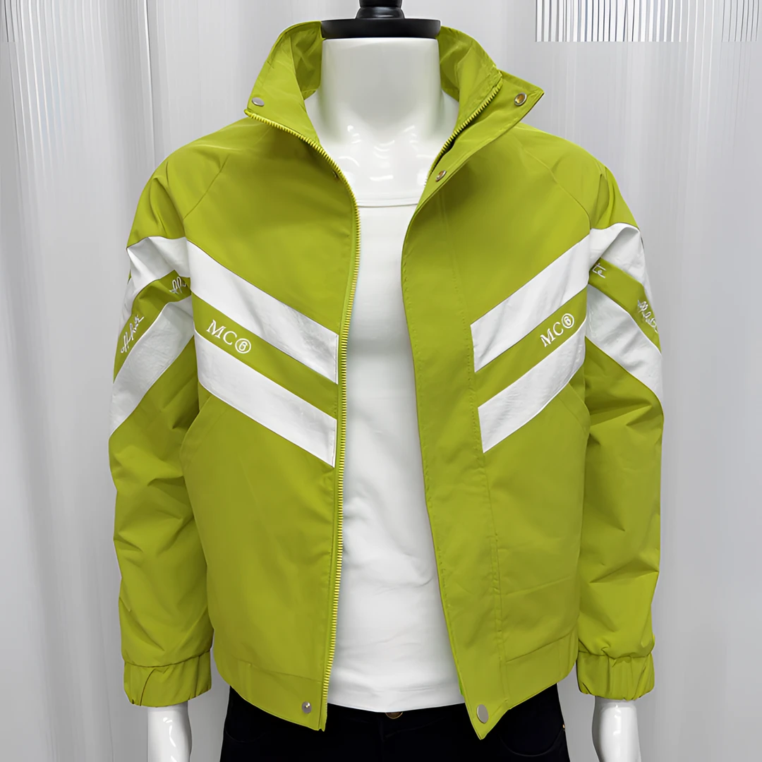 秋季时尚立领夹克春秋休闲百搭潮流棒球领夹克春秋韩版帅气外套男