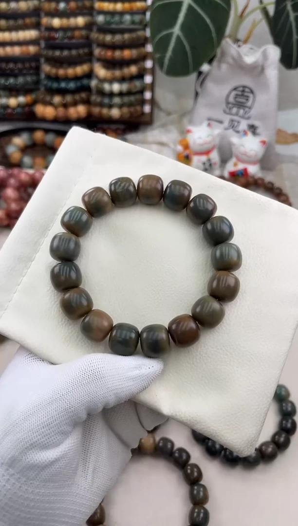 菩提根/象牙果手串a300卡15 干磨猪油膏