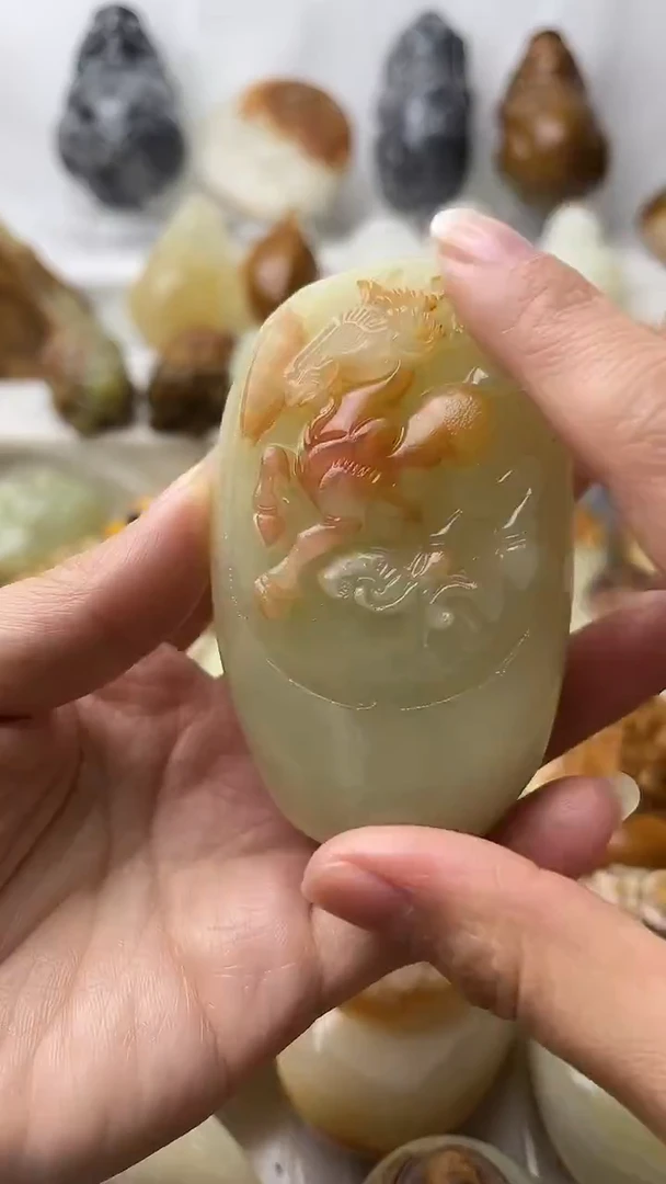 石材古青石棉纹正常不退换羊