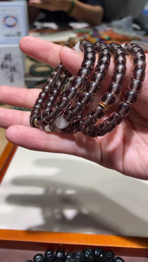 未镶嵌手串玛瑙/玉髓直切冰耀手串