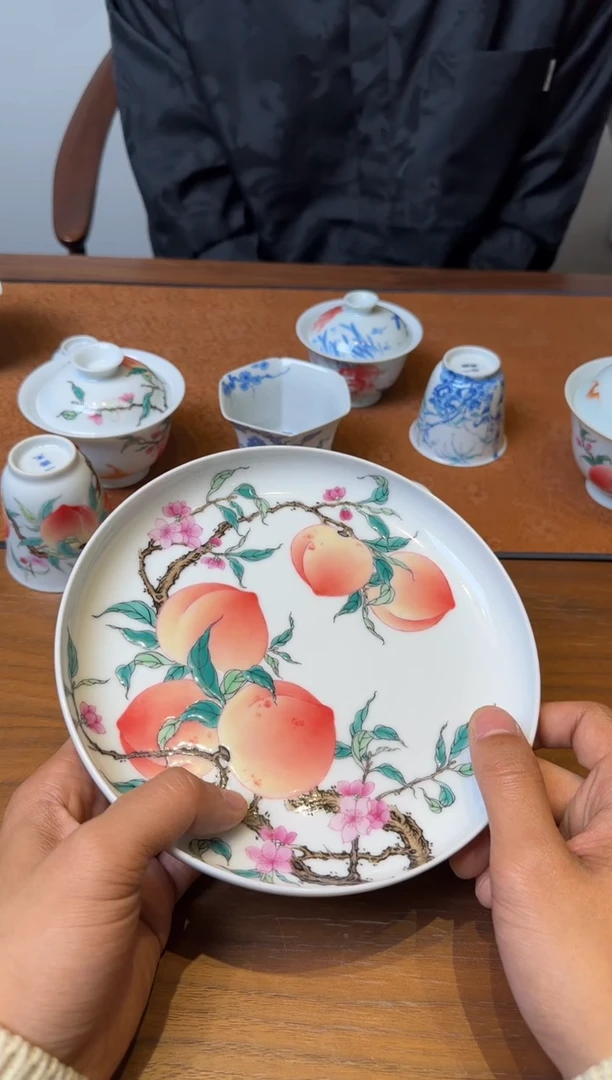 预售 一儒堂 翡翠桃壶承