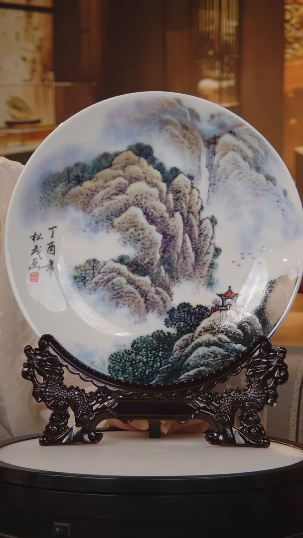 瓷片瓷片景德镇陶瓷 摆件 d268