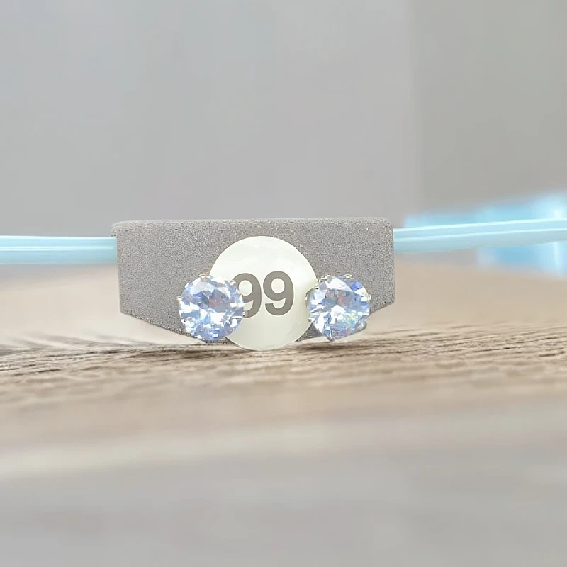 合金合成锆石耳饰 合成氧化锆石耳环098