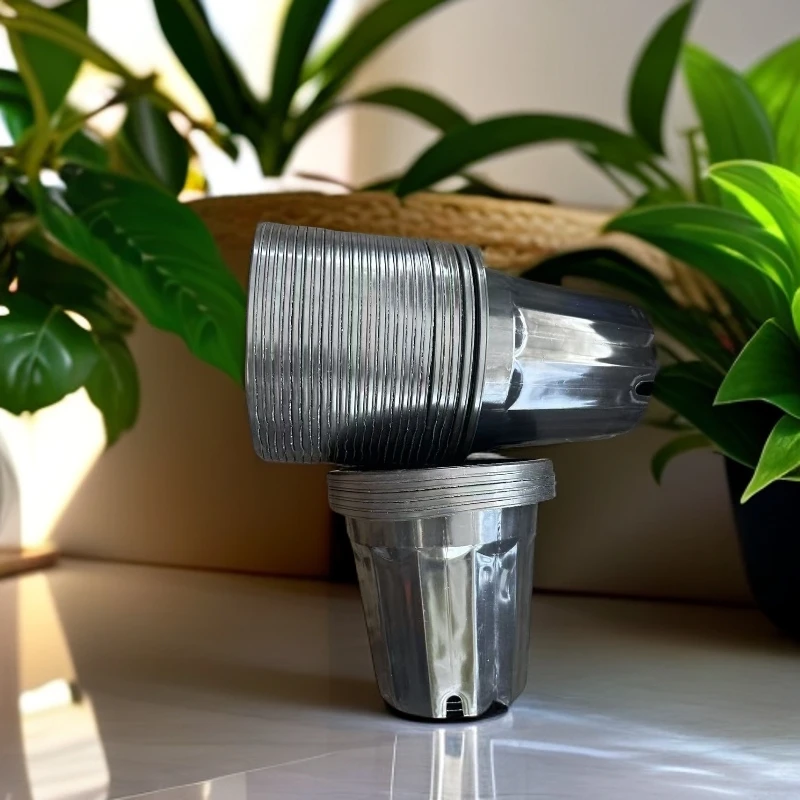 【22公分黑砖盆】多肉景天花盆绿植 透气简约耐用