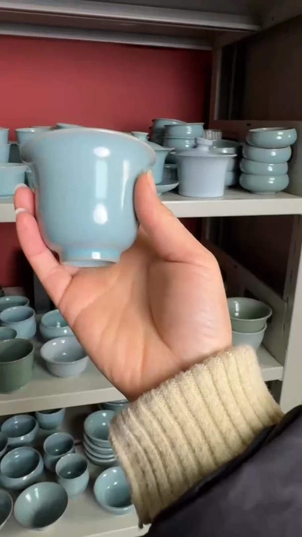 【闪购商品】杯16汝瓷纯手工铃铛杯