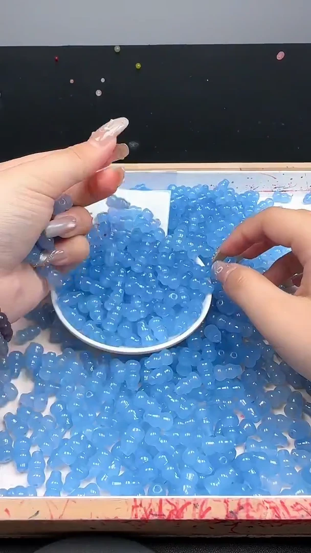 未镶嵌玛瑙/玉髓珠宝半成品海蓝宝葫芦N407卡8*14mm散珠10颗