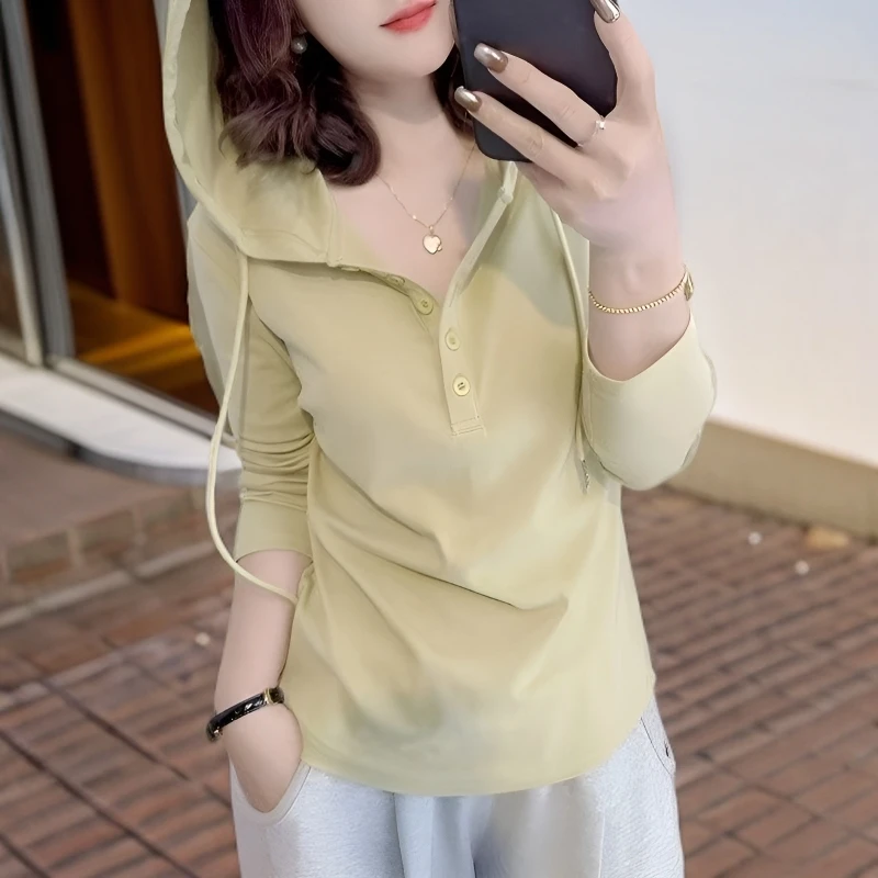 多巴胺短款半开领连帽卫衣上衣女2025年春秋新款爆款显瘦秋季上