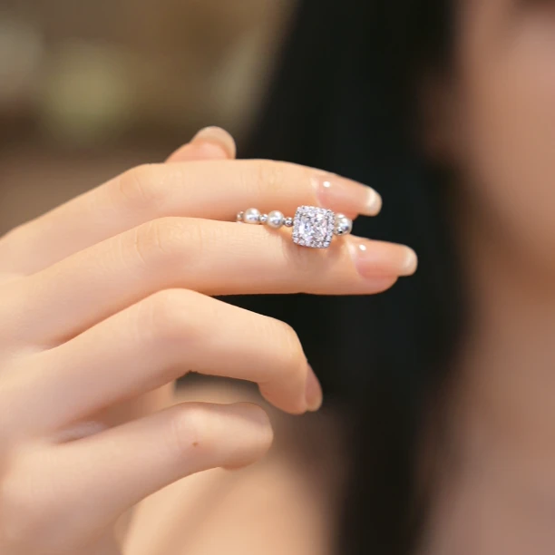 铜合金戒指 时尚甜美戒指 8274