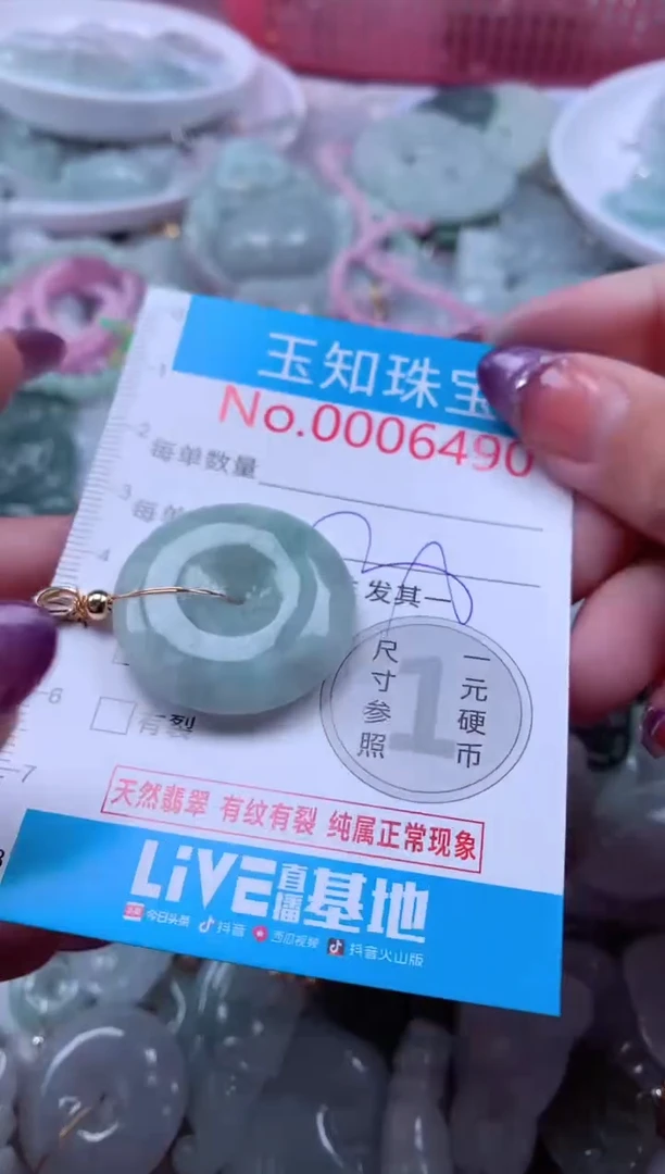 翡翠未镶嵌吊坠(不含链)6490