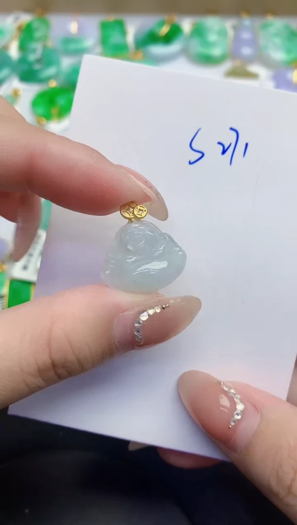 颈饰未镶嵌翡翠缅甸天然翡翠A货