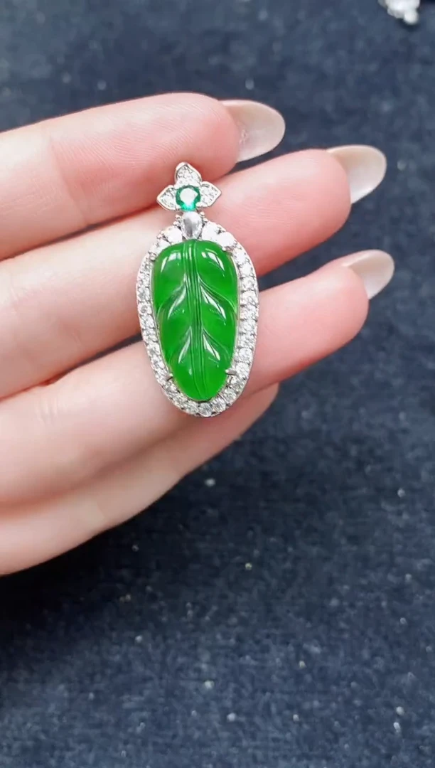 颈饰未镶嵌翡翠天然A货翡翠 保A保真