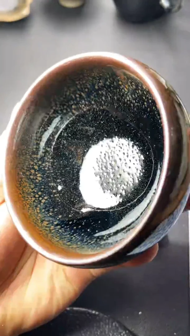 茶盏8（微瑕）叶紫建盏