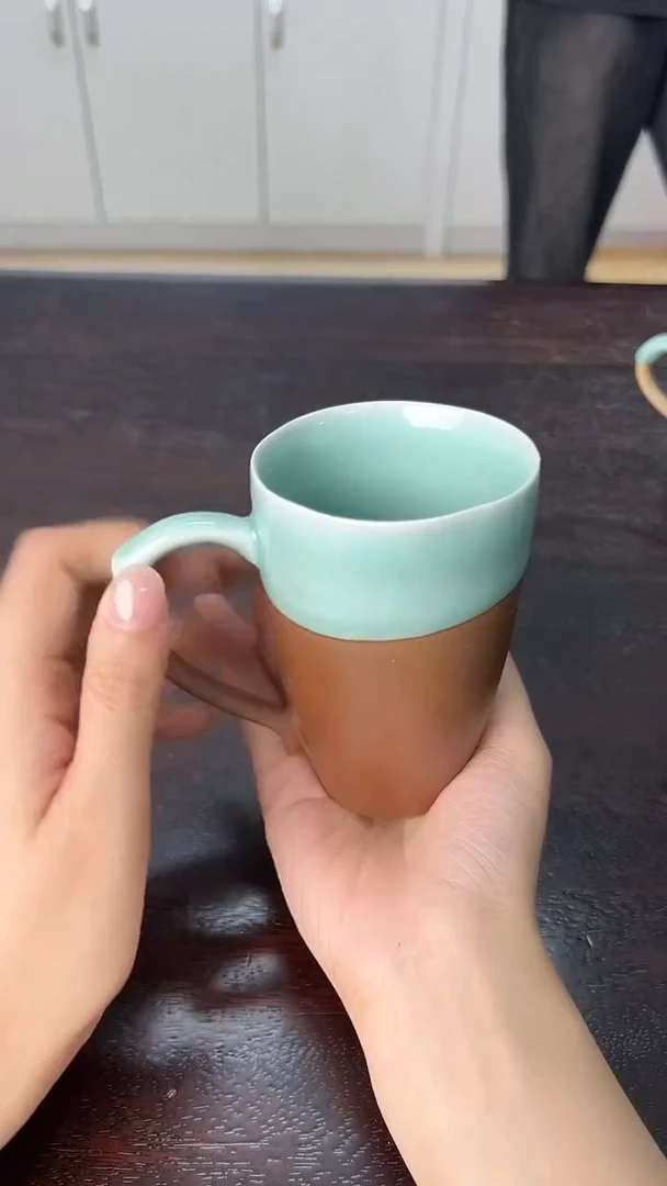 龙泉云间青瓷小米茶器
