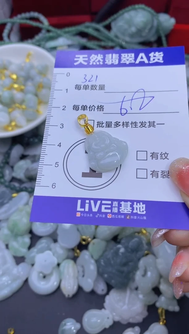 颈饰未镶嵌翡翠天然翡翠A货批量多样性发一件