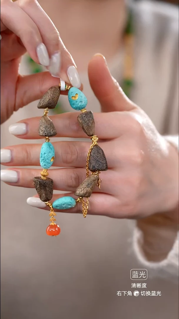 未镶嵌绿松石手链手串