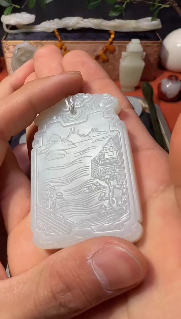 【闪购商品】和田玉XHC-849  蓬莱仙阁