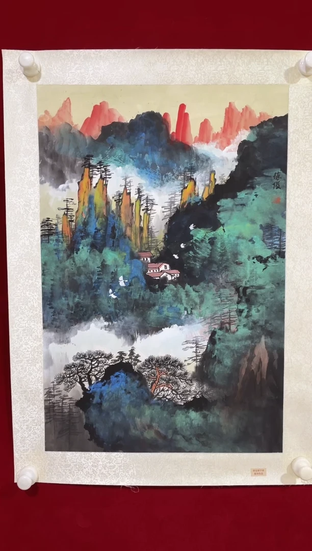 国画国画Y-范德俊老师绘画作品-2.7平尺泼墨-带荣宝斋宁波证书