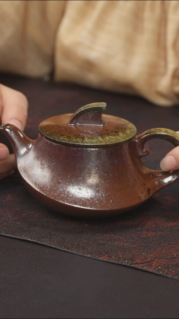 茶壶紫砂纯紫砂柴烧