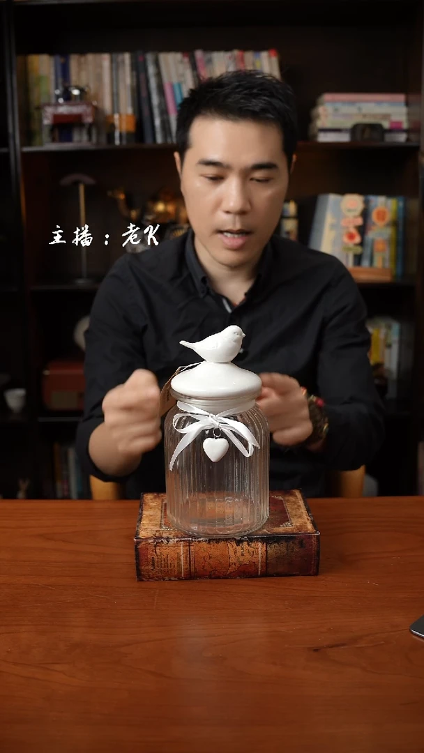 瓷片小鸟密封罐-小鸟