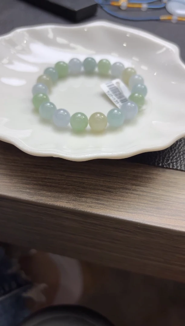 未镶嵌挂件翡翠冰**茶发一件YJ2-135