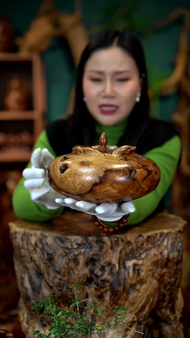 枣木c*y雷击枣木茶叶罐