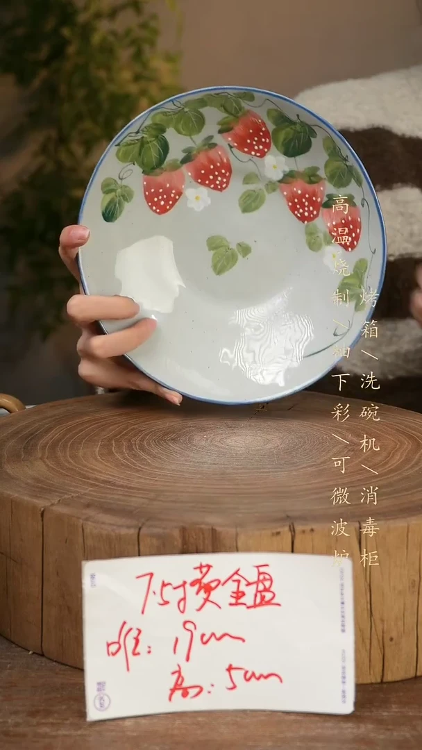 碗瓷景德镇手工手绘高温瓷釉下彩