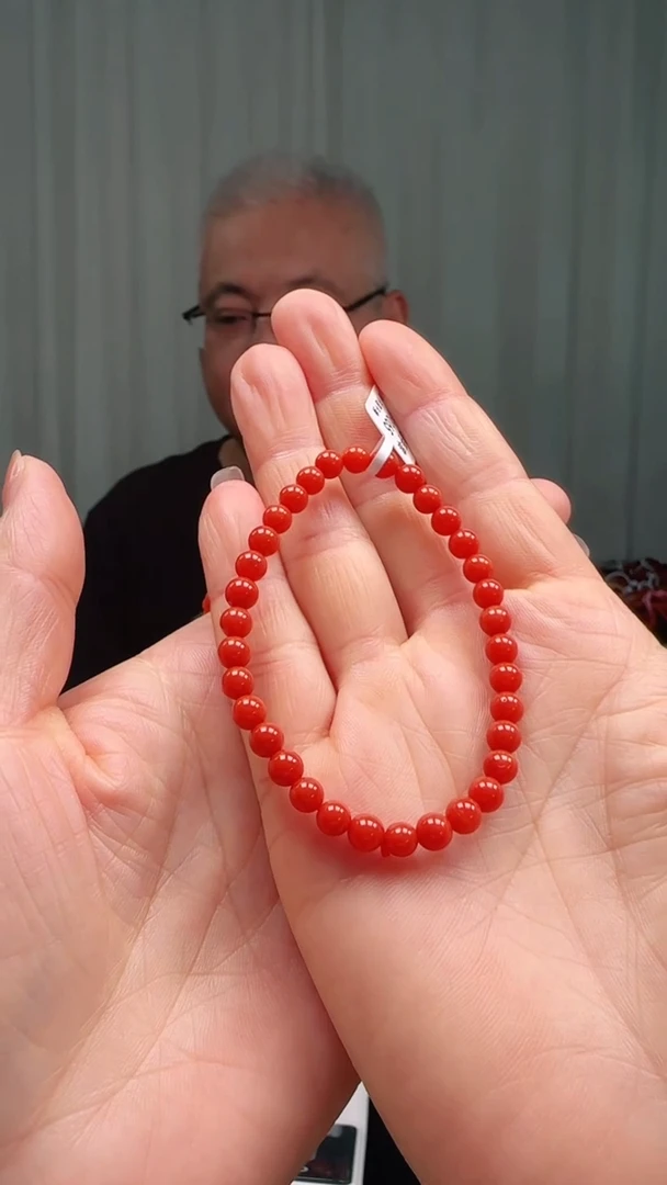 未镶嵌多样性发一件南红玛瑙【云端】5mm保山圆珠单圈