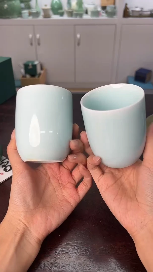 龙泉云间青瓷小米茶器