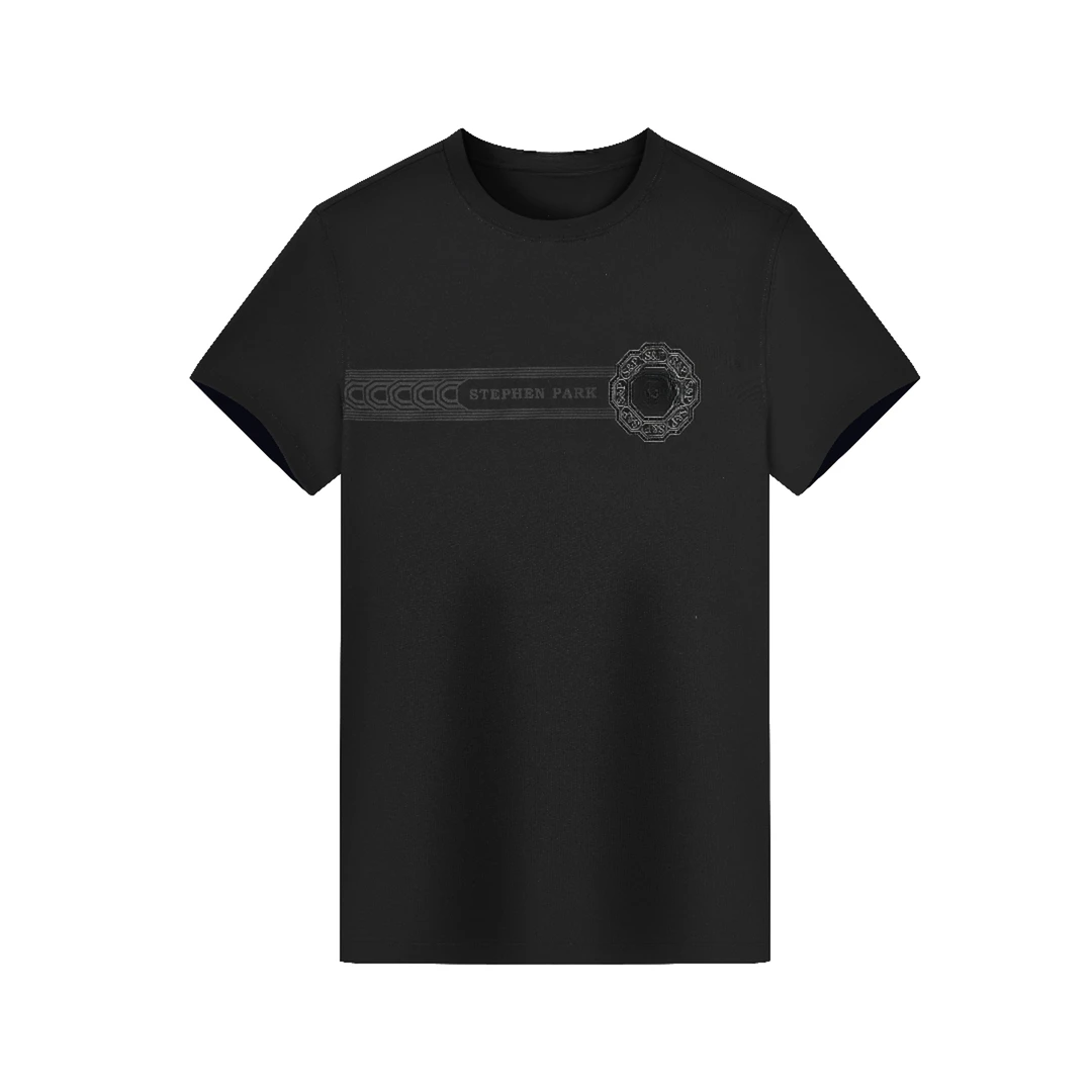 Stephen Park 2025夏季新款男士时尚百搭短袖圆领T恤8003