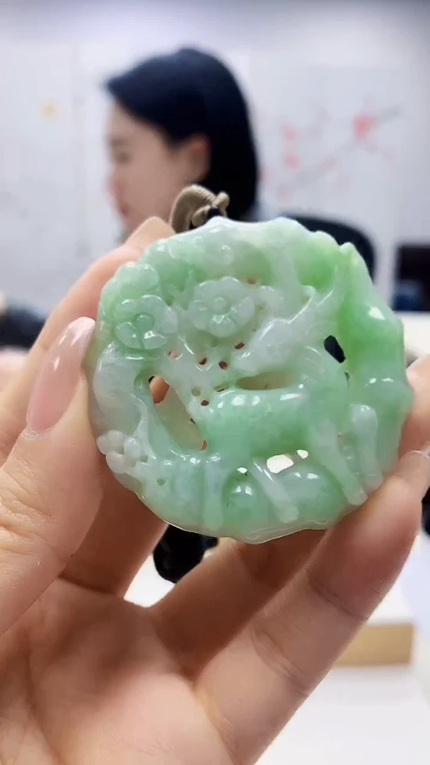 未镶嵌定制翡翠5155ty-毛货挂件13