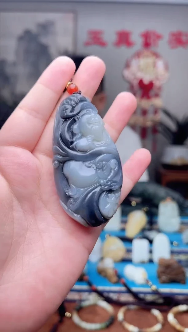 和田玉未镶嵌挂件1