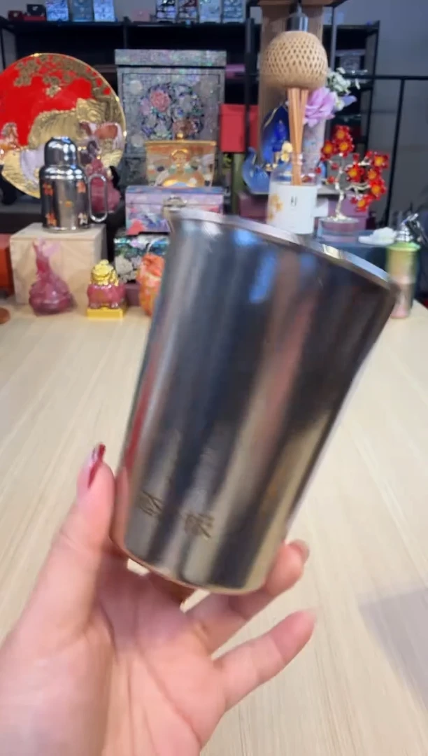 3态极纯钛可乐杯