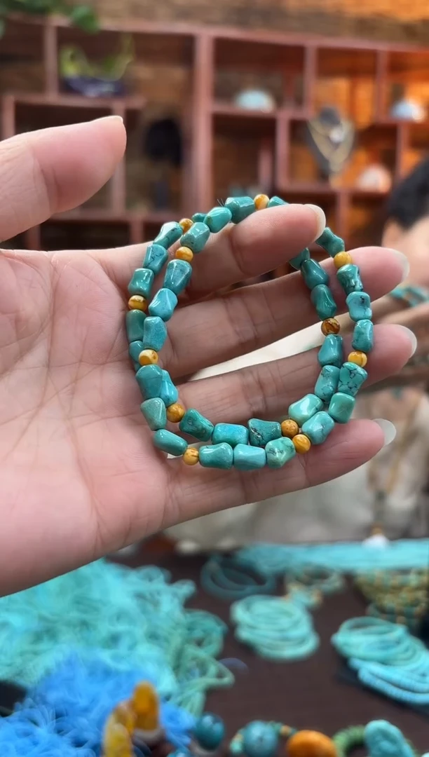 绿松石未镶嵌颈饰多样性发一件设计款 开业破价福利 手串