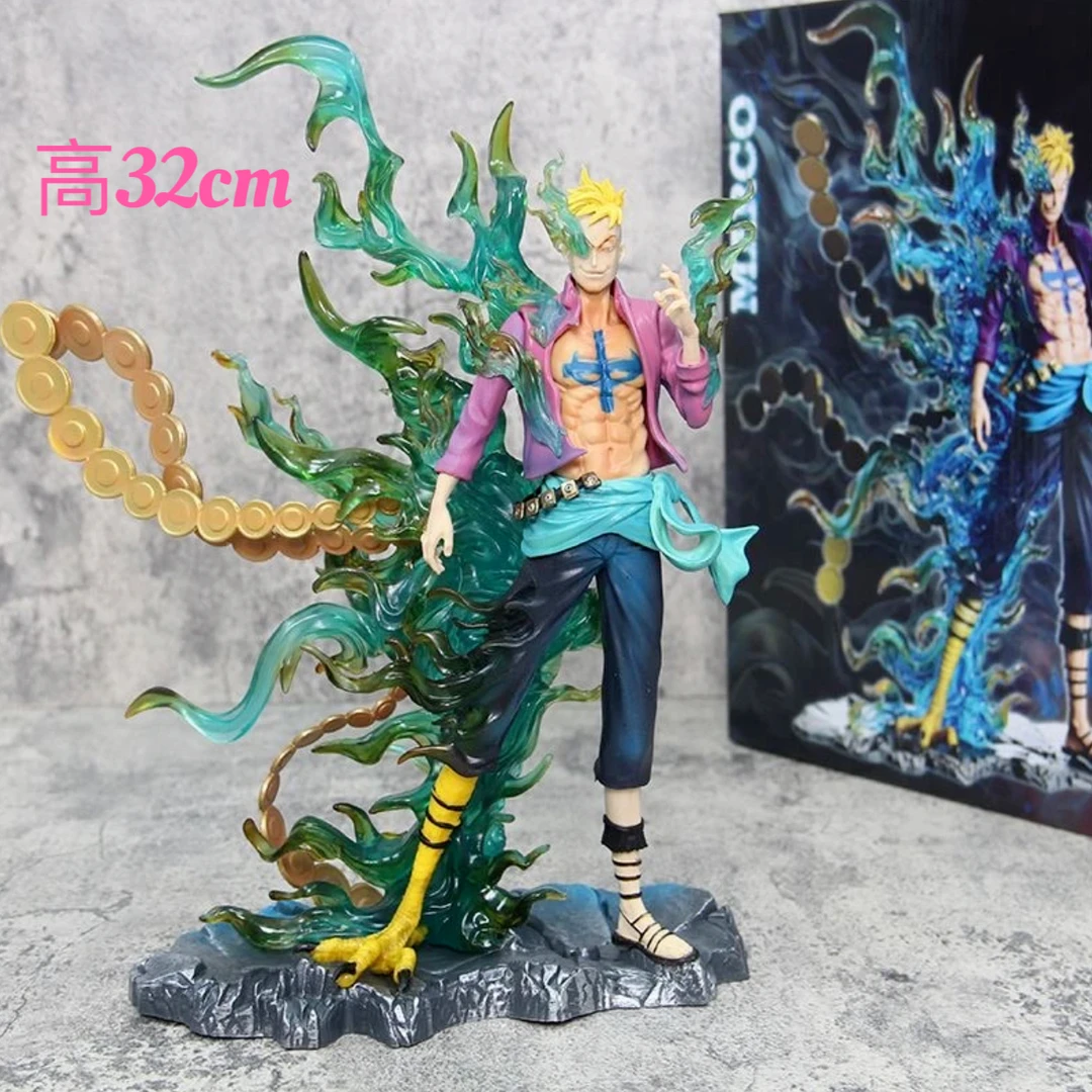 现货/海贼王系列 IU共鸣 不死鸟  马尔科 海贼团 gk手办模型