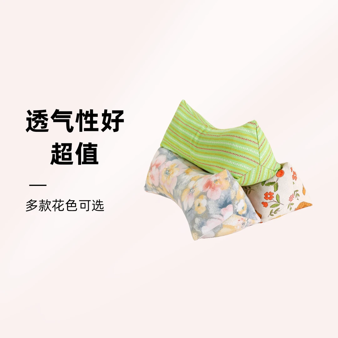 加量全荞麦壳三角枕 护颈枕成人护腰枕单人睡眠颈椎枕纯荞麦枕头