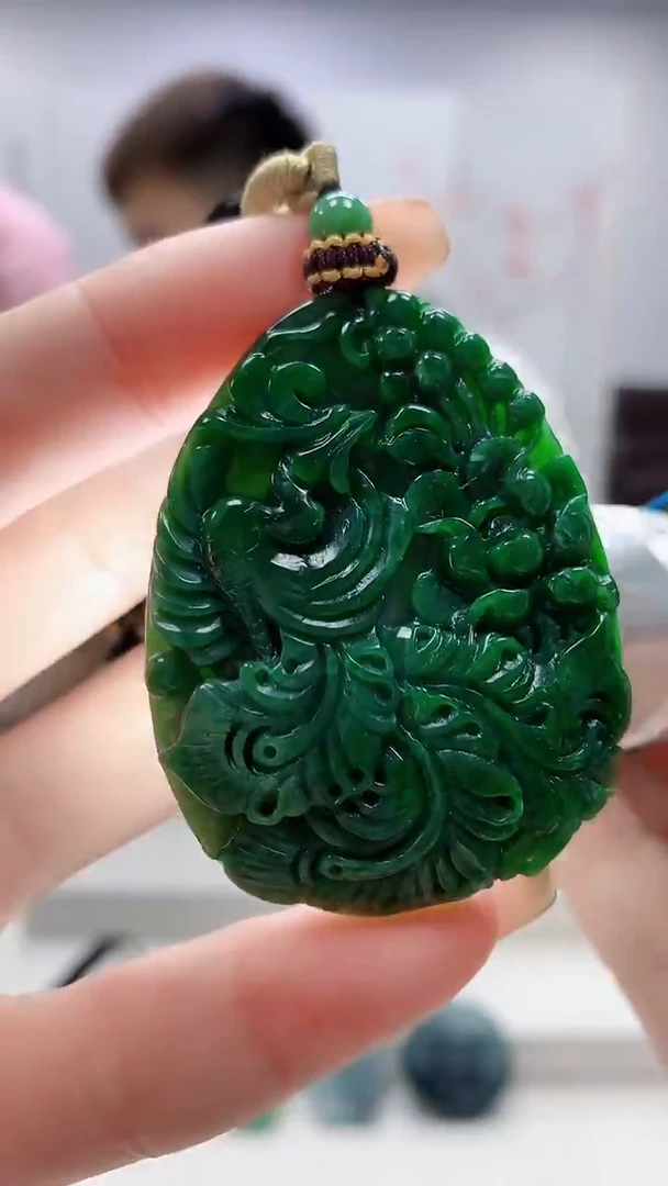 未镶嵌定制翡翠4868ry-毛货挂件169