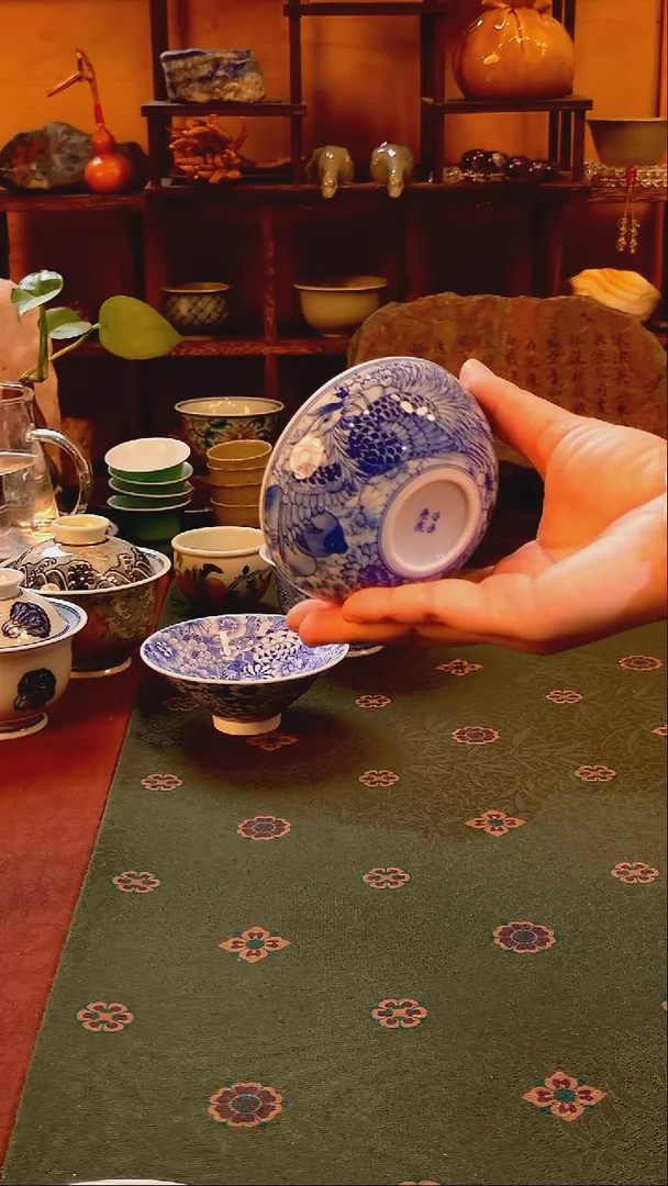 【手工手绘万花普尔杯】