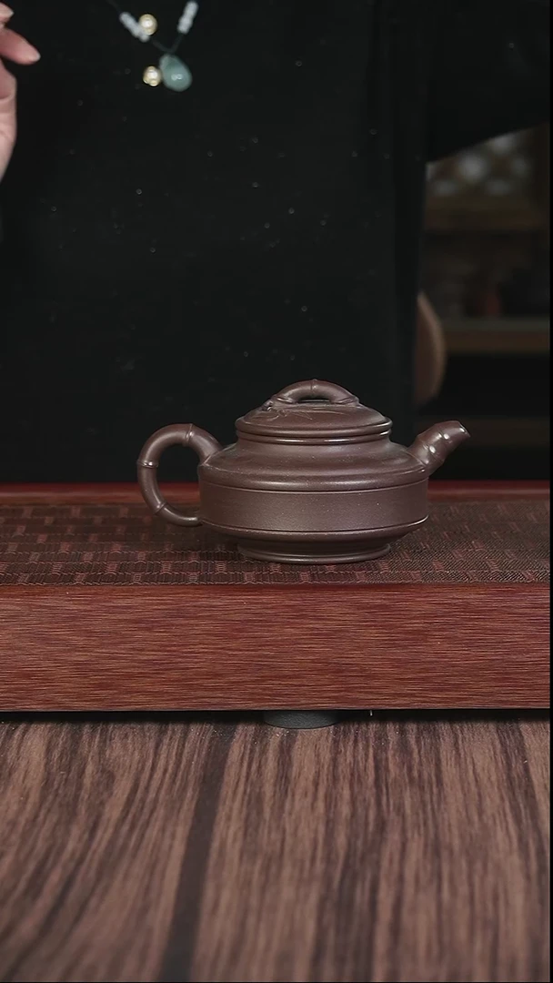 【闪购商品】紫砂茶壶底槽清 双线竹底