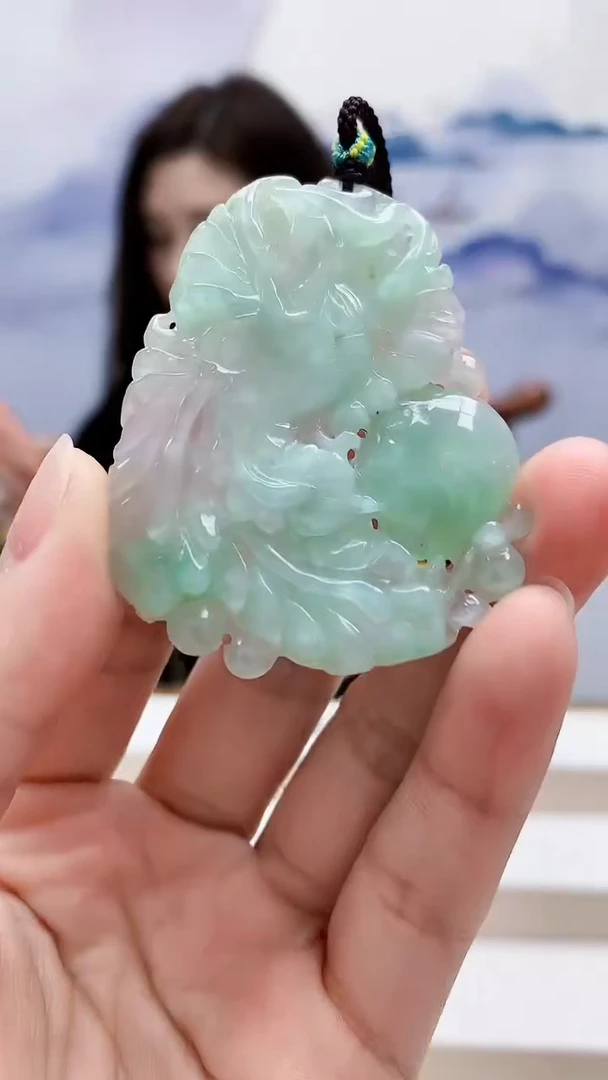 未镶嵌定制翡翠4829lr-毛货挂件28