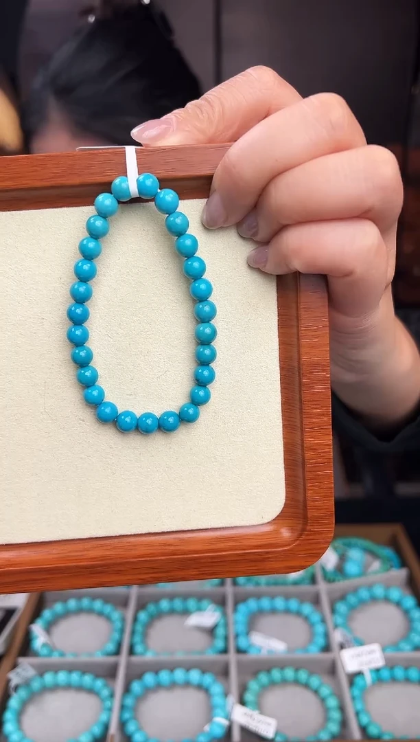 未镶嵌绿松石手串卡6