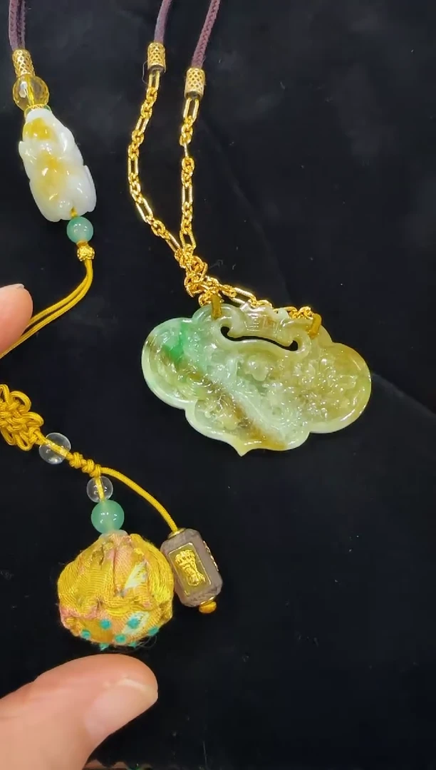 颈饰未镶嵌翡翠国风