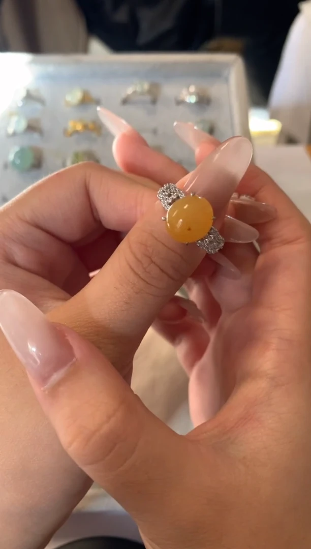 银S925镶嵌戒指翡翠17