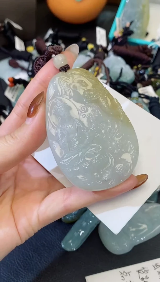 颈饰未镶嵌翡翠缅甸天然翡翠