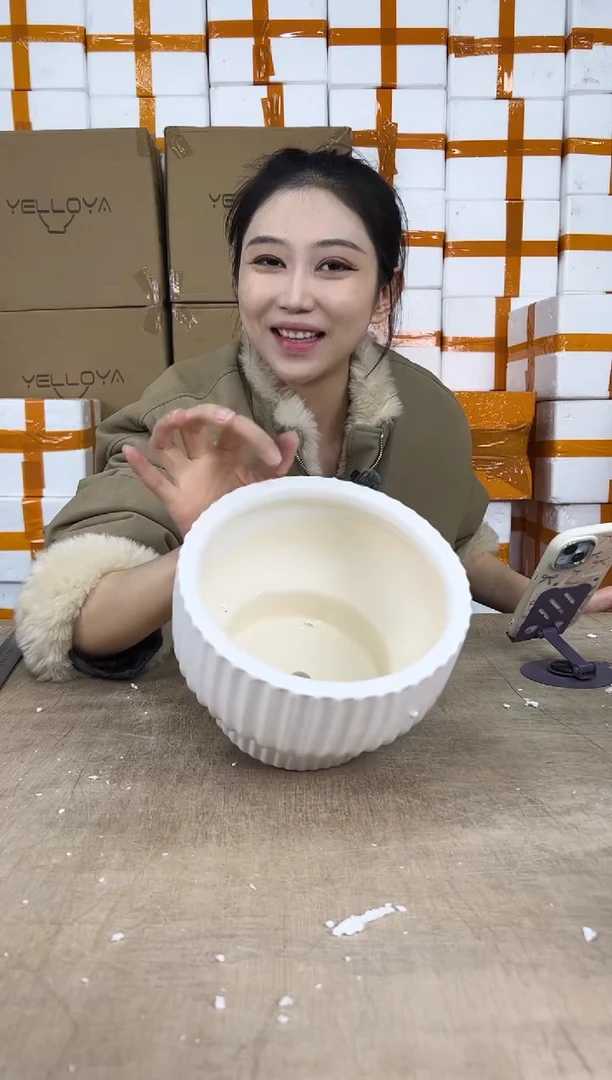 火锅条纹白色中号20x14