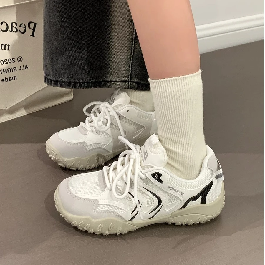 回力软底运动鞋女2025新款网面网鞋透气登山鞋休闲时尚百搭小白鞋