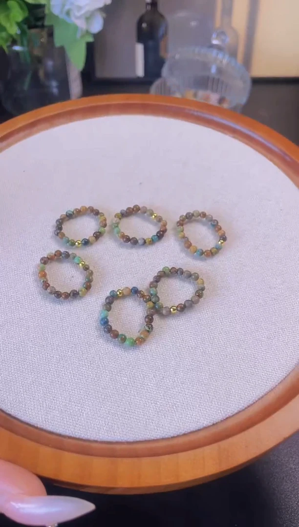 水晶戒指未镶嵌绿song松戒指